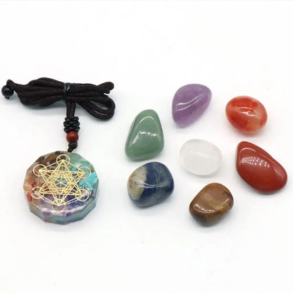 Natural Crystal Chakras Kit – Amethyst and Chakra Healing Stones for Meditation