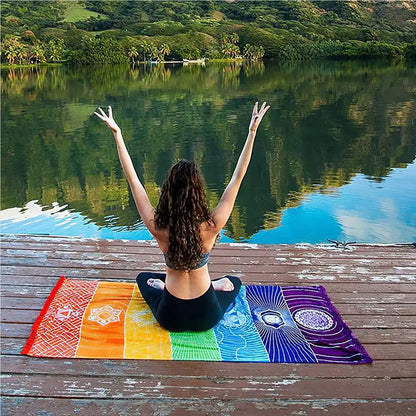 Meditation and Yoga Tassel Floor Mat