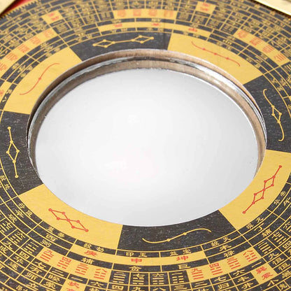 Dent Convex Bagua Feng Shui Mirror - 13cm Lucky Talisman for Positive Energy