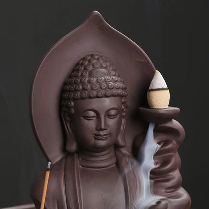 Auspicious Clouds Buddha Backflow Incense Burner