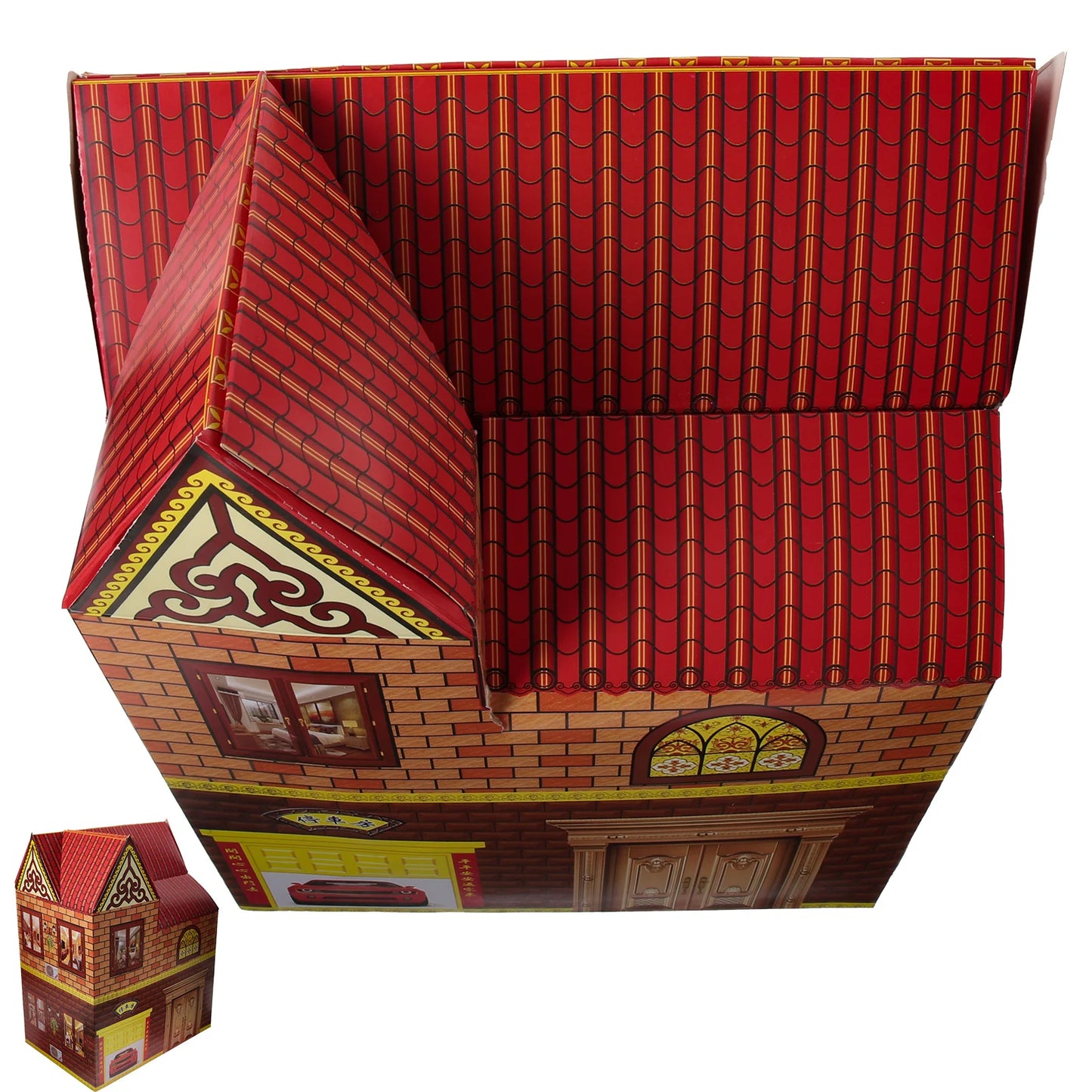 Ancestor Money Chinese Sacrifice Paper Villa – Traditional Offering for Ancestral Honor and Ghost Festivals