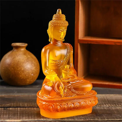 Resin Craft Medicine Buddha Statue