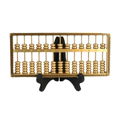 Mini Brass Abacus Decor – Unique Feng Shui Ornament for Home and Office Decoration