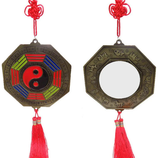 Chinese Feng Shui Bagua Mirror with Yin Yang Symbol - Harmony & Protection