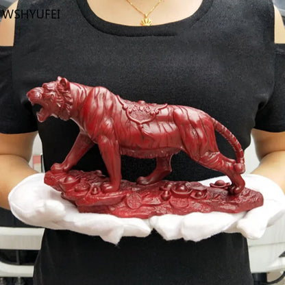 Lucky Little Tiger Feng Shui Ornament - Resin Animal Sculpture for Home and Office Decoration