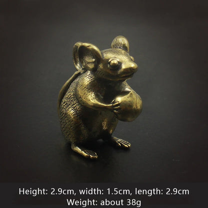 Brass Mouse - Kawaii Chinese Zodiac Desk Decoration