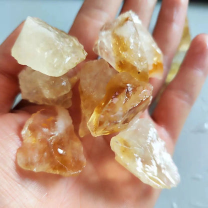 Natural Raw Citrine Stones – Healing Crystals for Decoration &amp; DIY Gifts