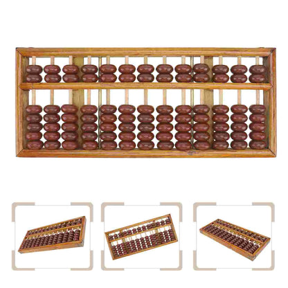 Durable Wooden 13-Digit Abacus for Kids - Educational Math Tool for Learning and Brain Development