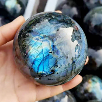 Natural Labradorite Crystal Ball