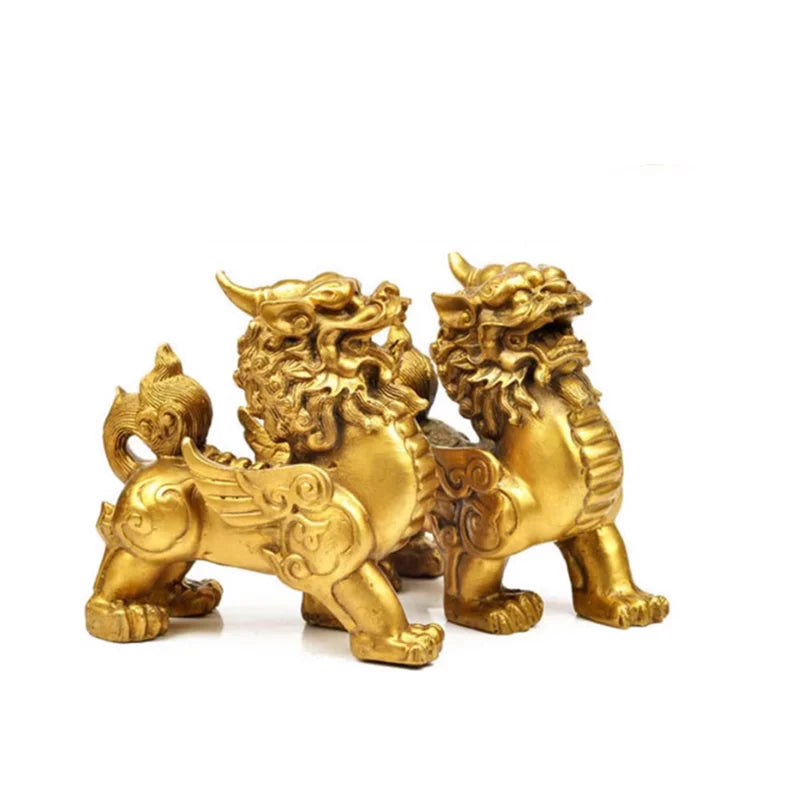 Home decor accessories ornaments Fengshui Imitation Pure Copper Pixiu Decoration Shop Office Craft Gifts