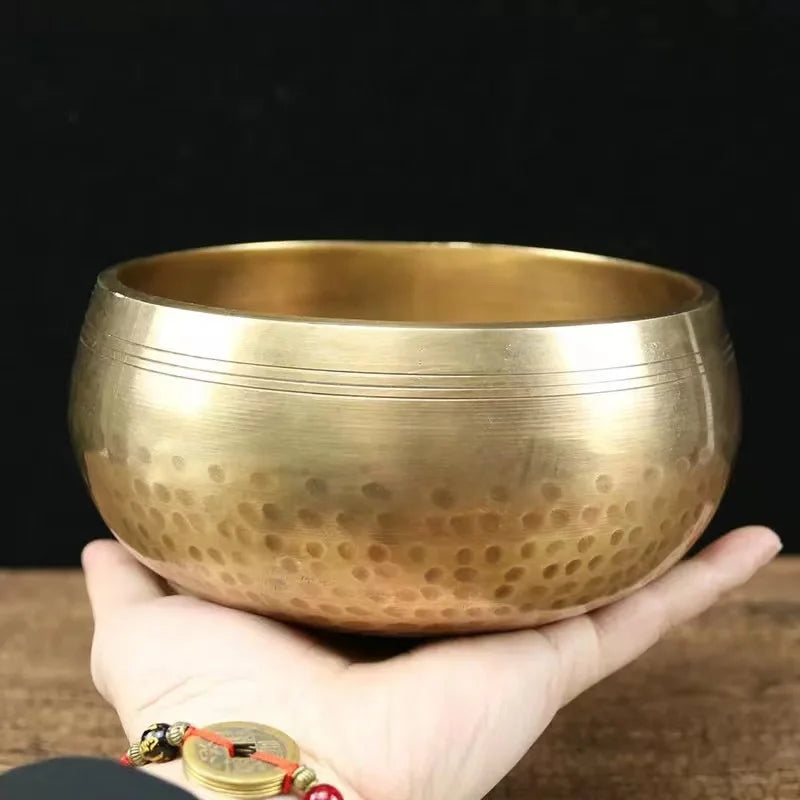 Handmade Nepal Tibetan Buddha Sound Bowl – Perfect for Meditation and Yoga