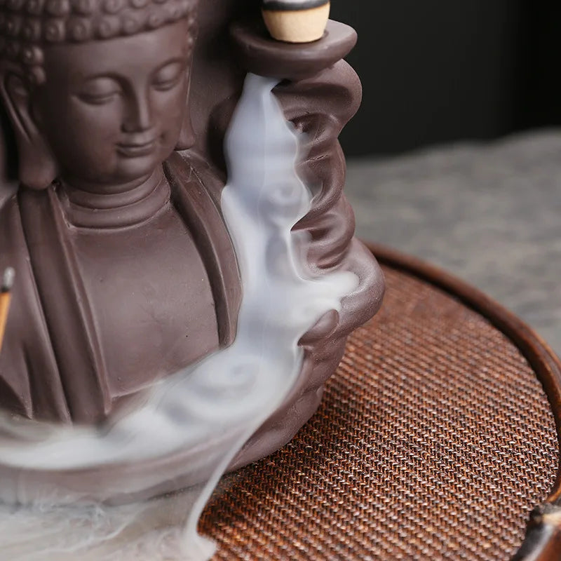 Auspicious Clouds Buddha Backflow Incense Burner